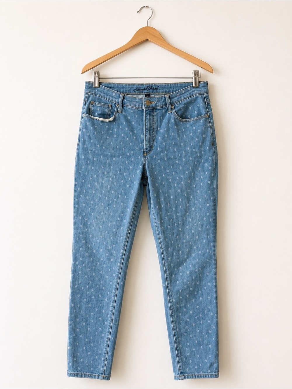 Universal Thread Light Blue Polka Dot Skinny Jeans